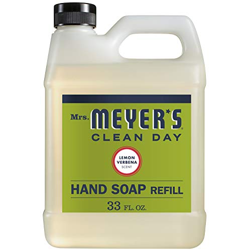 Mrs. Meyer’s Clean Day Liquid Hand Soap Refill, Lemon Verbena Scent, 33 ounce bottle
