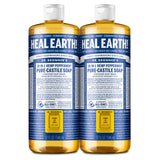 Dr. Bronner’s - Pure-Castile Liquid Soap (Peppermint, 32 ounce) - Made with Organic Oils, 18-in-1 Uses: Face, Body, Hair, Laundry, Pets and Dishes, Concentrated, Vegan, Non-GMO