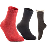 Lian LifeStyle Men's 3 Pairs Great Activewear Wool Crew Socks Size 6-9 LK1603