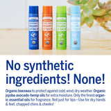 Organic Lip Balm, Orange Ginger, Made with Organic Beeswax and Avocado Oil, For Dry Lips, Hands, Chin, Cheeks, Jojoba Oil for Added Moisture, Pack of 6, 0.15 Fl OZ Per Pack