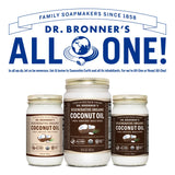 Dr. Bronner's - Regenerative Organic Coconut Oil (White Kernel, 14 Ounce) - Coconut Oil for Cooking, Baking, Hair & Body, Virgin, Unrefined & Fresh-Pressed, Mild Flavor, Versatile, Fair Trade, Vegan
