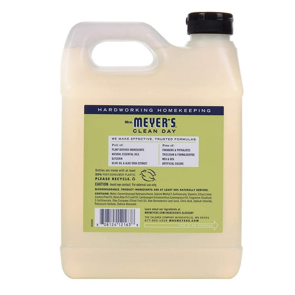 Mrs. Meyer's Liquid Hand Soap Refill Lemon Verbena, 33 Fl Oz (Pack of 6)