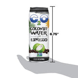 C2O Pure Coconut Water with Espresso | Plant Based | Non-GMO | Dairy Free | Essential Electrolytes | 17.5 FL OZ (Pack of 1)
