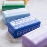 Moisturizing Bar Soap Soothing Clean, Made with Essential Oils, Cruelty Free Cleanser that Washes Away Dirt, Peppermint Scented, 5 OZ Bar Soap, 4 Bar Soaps