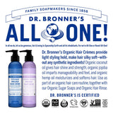 Dr. Bronner's - Organic Hair CrÃ¨me (6 Ounce) - Leave-In Conditioner and Styling Cream, Made with Organic Oils, Hair Cream Supports Shine and Strength, Nourishes Scalp, Non-GMO