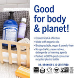Dr. Bronner’s - Pure-Castile Liquid Soap (Baby Unscented, 4 ounce) - Made with Organic Oils, 18-in-1 Uses: Face, Hair, Laundry and Dishes, For Sensitive Skin and Babies, No Added Fragrance, Vegan
