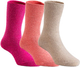 Lian LifeStyle Children 6 Pairs Pack Wool Socks Solid Color