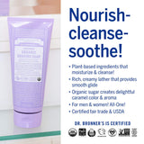 Dr. Bronner's - Organic Shaving Soap (7 Ounce) - Certified Organic, Sugar and Shikakai Powder, Soothes and Moisturizes for Close Comfortable Shave, Use on Face, Underarms and Legs