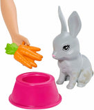 Barbie Play ‘n’ Wash Pets Playset with Blonde Doll, 3 Color-Change Animals