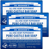 Moisturizing Bar Soap Soothing Clean, Made with Essential Oils, Cruelty Free Cleanser that Washes Away Dirt, Peppermint Scented, 5 OZ Bar Soap, 4 Bar Soaps