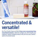 Dr. Bronner’s - Pure-Castile Liquid Soap (Baby Unscented, 4 ounce) - Made with Organic Oils, 18-in-1 Uses: Face, Hair, Laundry and Dishes, For Sensitive Skin and Babies, No Added Fragrance, Vegan