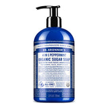 Dr. Bronner’s - Organic Sugar Soap (Peppermint, 12 oz) - Made with Organic Oils, Sugar & Shikakai Powder, 4-in-1 Uses: Hands, Body, Face & Hair, Cleanses, Moisturizes & Nourishes, Vegan, Non-GMO