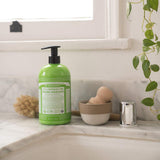 Dr. Bronner’s - Organic Sugar Soap (Peppermint, 12 oz) - Made with Organic Oils, Sugar & Shikakai Powder, 4-in-1 Uses: Hands, Body, Face & Hair, Cleanses, Moisturizes & Nourishes, Vegan, Non-GMO