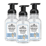J.R. Watkins Foaming Hand Soap with Pump Dispenser, Moisturizing Foam Hand Wash, All Natural, Alcohol-Free, Cruelty-Free, USA Made, Ocean Breeze, 9 fl oz, 3 Pack