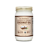 Dr. Bronner's - Regenerative Organic Coconut Oil (White Kernel, 14 Ounce) - Coconut Oil for Cooking, Baking, Hair & Body, Virgin, Unrefined & Fresh-Pressed, Mild Flavor, Versatile, Fair Trade, Vegan
