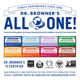 Dr. Bronner’s - Pure-Castile Bar Soap (Peppermint, 5 ounce) - Made with Organic Oils, For Face, Body and Hair, Gentle and Moisturizing, Biodegradable, Vegan, Cruelty-free, Non-GMO (5 Ounce, 8-Pack)