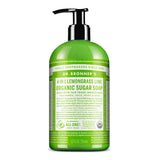 Dr. Bronner’s - Organic Sugar Soap (Peppermint, 12 oz) - Made with Organic Oils, Sugar & Shikakai Powder, 4-in-1 Uses: Hands, Body, Face & Hair, Cleanses, Moisturizes & Nourishes, Vegan, Non-GMO