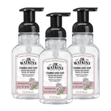 J.R. Watkins Foaming Hand Soap With Pump Dispenser, Moisturizing Foam Hand Wash, All Natural, Alcohol-Free, Cruelty-Free, Usa Made, Rosewater, 9 Fl Oz, 3 Pack