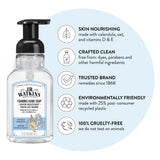 J.R. Watkins Foaming Hand Soap For Bathroom Or Kitchen, Scented, Usa Made And Cruelty Free, 9 Fl Oz, Ocean Breeze, 6 Pack.