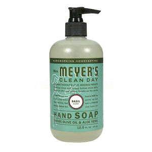 Mrs. Meyer's Hand Soap, Basil, 12.5 Fl Oz (Pack of 4)
