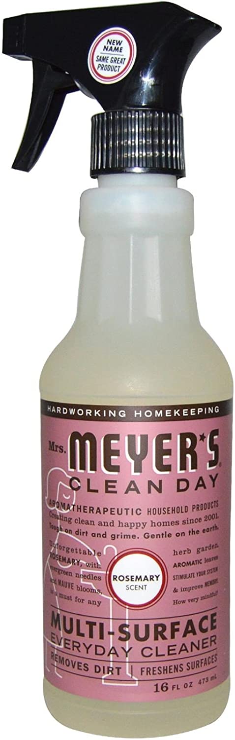 Mrs. Meyer's Clean Day Multi-Surface Everyday Cleaner, Cruelty Free Formula, Rosemary Scent, 16 oz