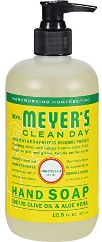 MRS. MEYER'S - Clean Day Liquid Hand Soap Honeysuckle - 6 x 12.5 fl. oz. Bottles