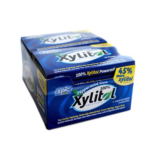 Epic Dental Gum Xylitol Swtnd Peprmnt 12 Ct Case_12