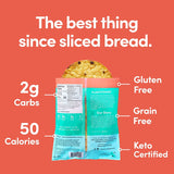 Outer Aisle Gourmet Cauliflower Sandwich Thins | Keto, Gluten Free, Low Carb & Paleo | Jalapeno 3-Packs