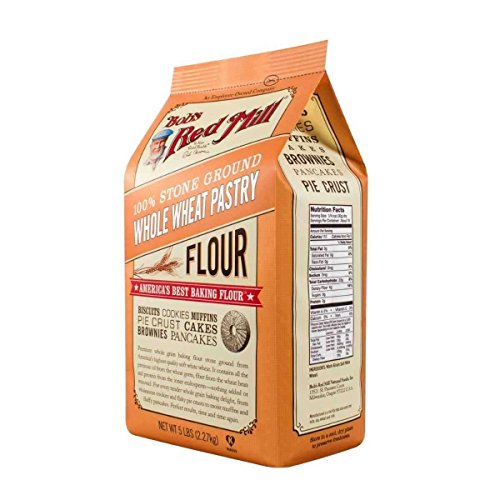Bob's Red Mill Flour Whole Wheat Pastry, 5-pounds (Pack of4)