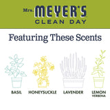 Mrs. Meyer's Clean Day Multi-Surface Everyday Cleaner, Lemon Verbena, 16 ounce bottle 3-Packs