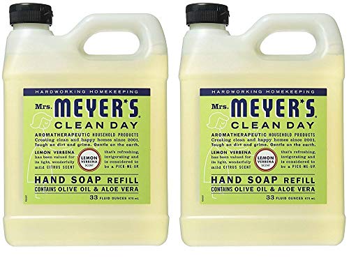 Mrs. Meyers Liquid Hand Soap Refill Lemon Verbena 33 Fl oz (Pack - 2)