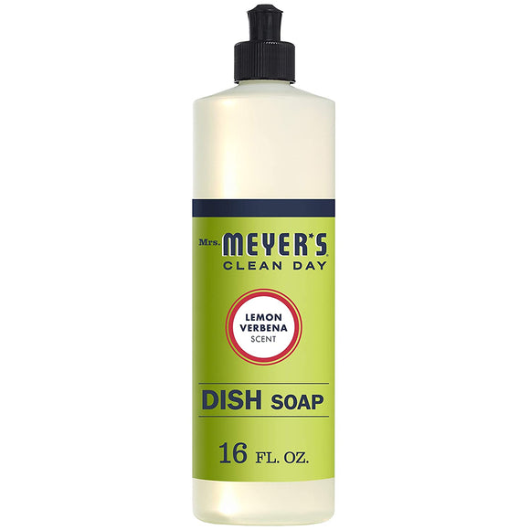 Mrs. Meyer’s Clean Day Liquid Dish Soap, Lemon Verbena, 16 ounce bottle-5Packs
