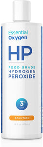 Essential Oxygen Food Grade Hydrogen Peroxide, Natural Cleaner, 3%, 16 Ounce
