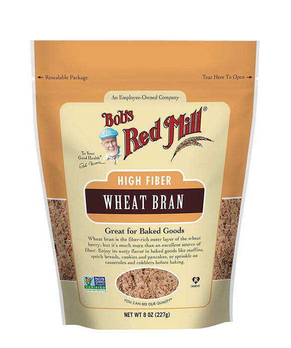 Bob's Red Mill Wheat Bran, 8 Oz 5-Packs