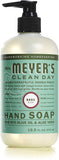 Mrs. Meyer's Clean Day Liquid Hand Soap, Basil, 12.5 OZ 2-Packs