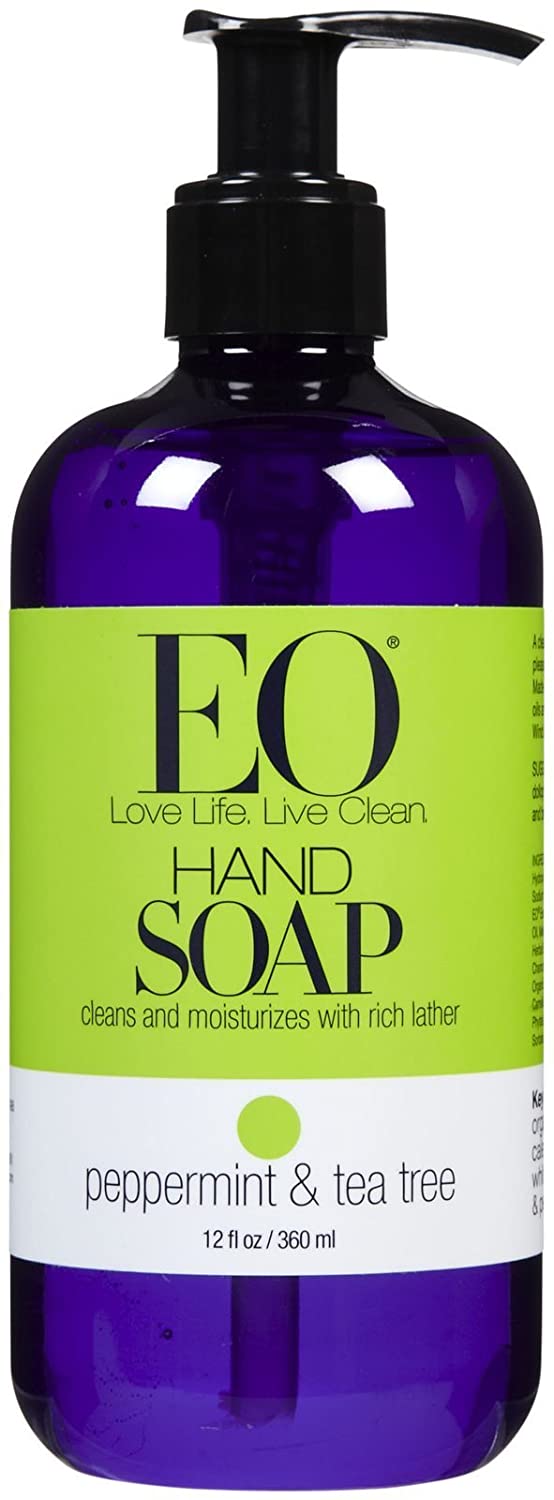 EO PRODUCTS HAND SOAP,PPRMNT&TEA TREE, 12 FZ