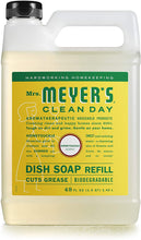 Load image into Gallery viewer, Mrs. Meyer&#39;s Clean Day Liquid Dish Soap Refill, Cruelty Free Formula, Honeysuckle Scent, 48 oz 5-Packs

