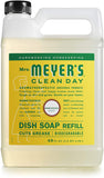 Mrs. Meyer's Clean Day Liquid Dish Soap Refill, Cruelty Free Formula, Honeysuckle Scent, 48 oz 2-Packs