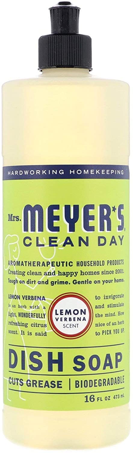 Mrs. Meyer's Clean Day Liquid Dish Soap Bottle, Lavender Scent, 16 Fl Oz 1-Pack