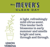 Mrs. Meyer's Clean Day Liquid Dish Soap Refill, Cruelty Free Formula, Lemon Verbena Scent, 48 oz-5Packs