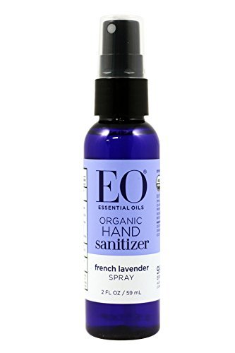 EO Hand Sanitizer Spray- Organic Lavender, 2-Ounce (Pack of 2)