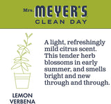 Mrs. Meyer's Clean Day Multi-Surface Everyday Cleaner, Lemon Verbena, 16 ounce bottle 5-Packs