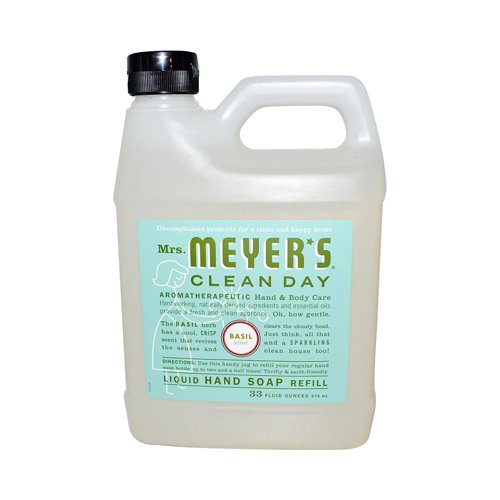 Mrs. Meyer'S Hand Soap Liq Refl Basil 33 Fz