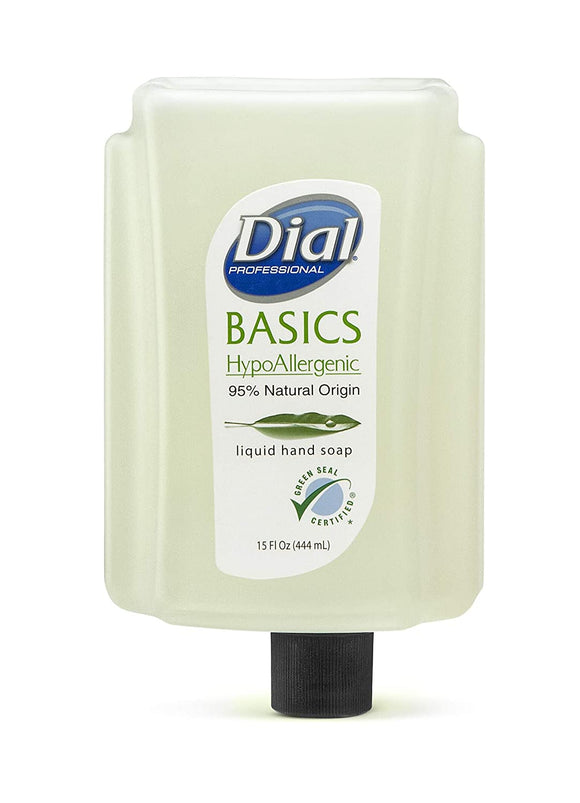 Dial - 17000998138 1435000 Eco-Smart Basics Hypoallergenic Liquid Hand Soap Refill, 15oz (Pack of 6)