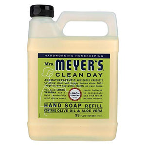 Mrs. Meyers Liquid Hand Soap Refill Lemon Verbena 33 Ounces (Pack of 2)