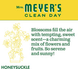 Mrs. Meyer's Clean Day Multi-Surface Everyday Cleaner, Cruelty Free Formula, Honeysuckle Scent, 16 oz 5-Packs
