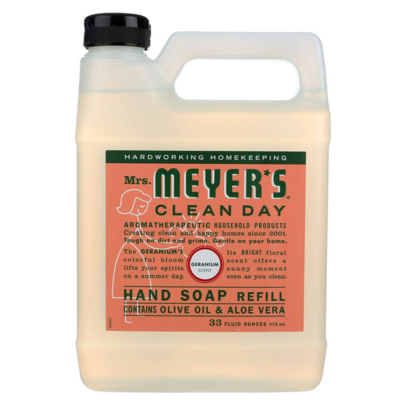 Mrs. Meyers Liquid Hand Soap Refill Liquid 33 Oz Geranium Scent (pack of 6)