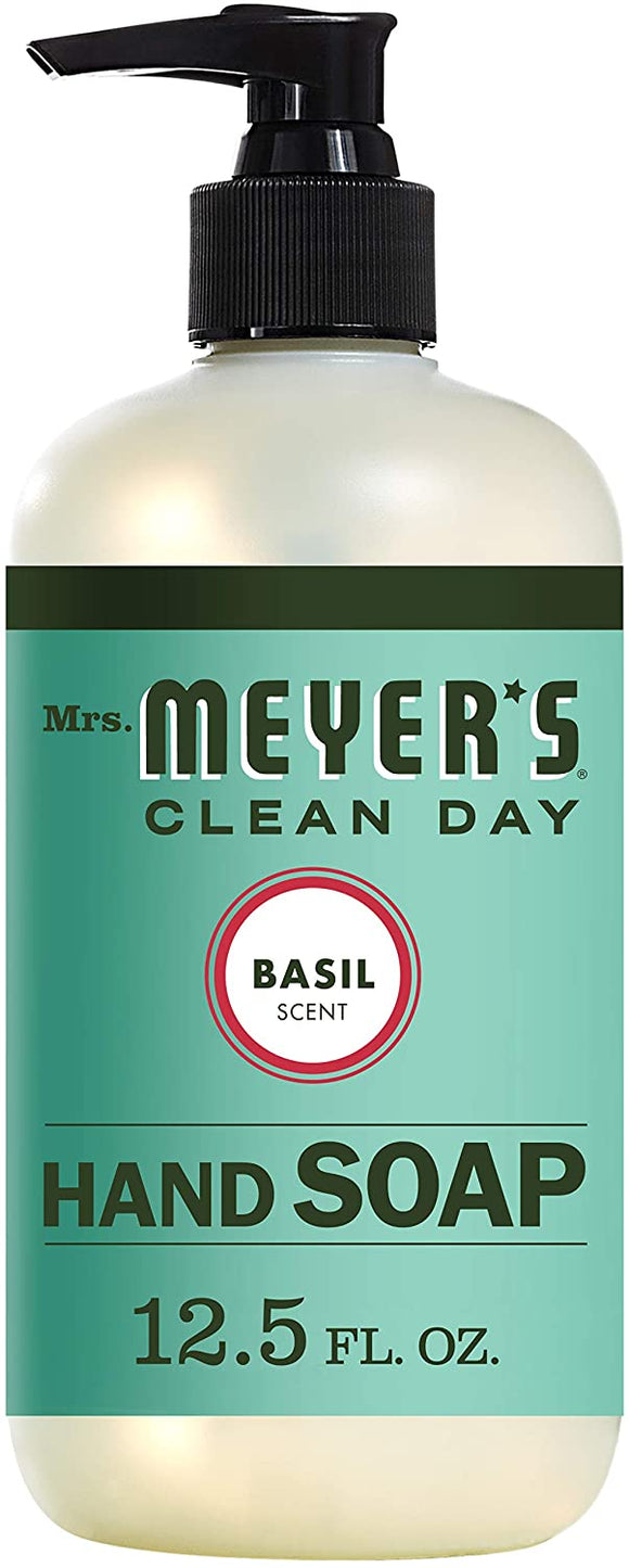 Mrs. Meyer's Clean Day Liquid Hand Soap, Basil, 12.5 OZ 2-Packs