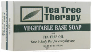 Tea Tree Therapy Vegetable Base Soap with Tea Tree Oil - 3.9 oz - Pack of 9