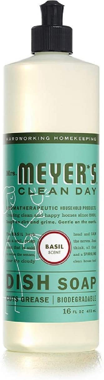 Mrs. Meyer's Clean Day Liquid Dish Soap - 16 oz - Basil 3-Packs